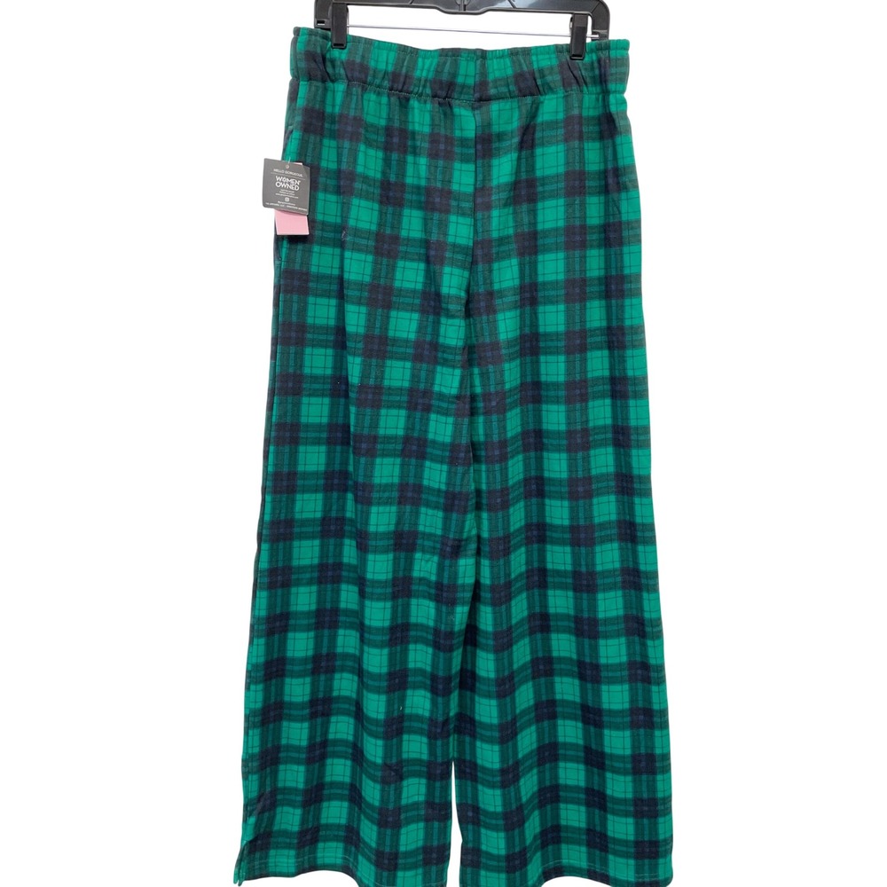Grayson/Threads Women's Green Plaid Fleece Lined Pajama Lounge Pants Size Large